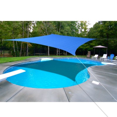 Alion Home Square Blue Sun Shade Sail For Patio Pool Deck Porch Garden with 8'' Stainless Steel Hardware Kit  16'5''x 16'5''   